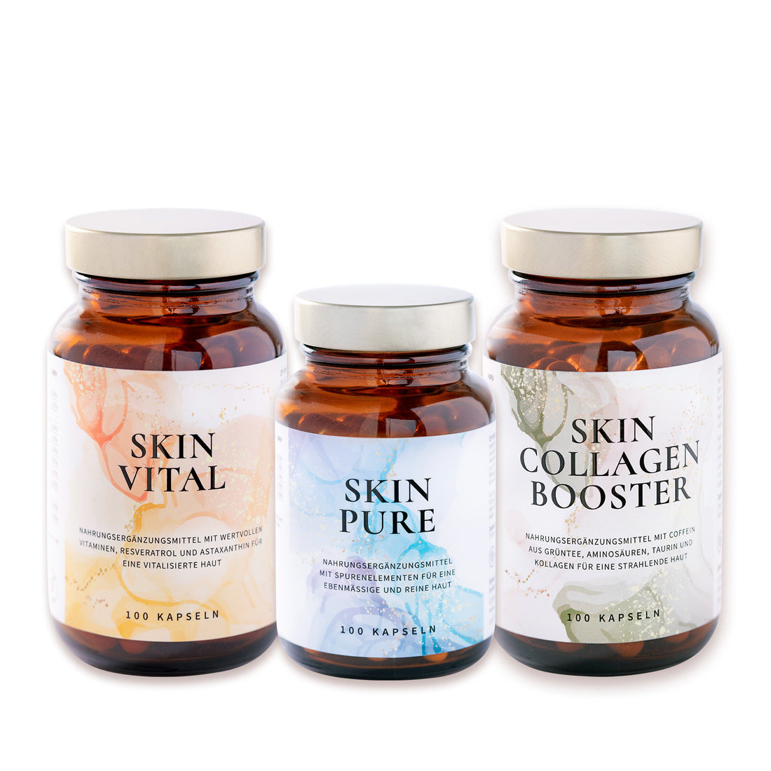 CP Skin Supplement Bundle mit Skin Vital, Skin Pure und Skin Collagen Booster