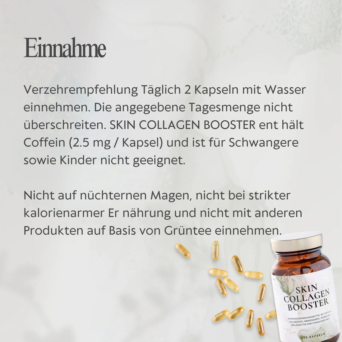 Skin Collagen Booster Einnahmeempfehlung
