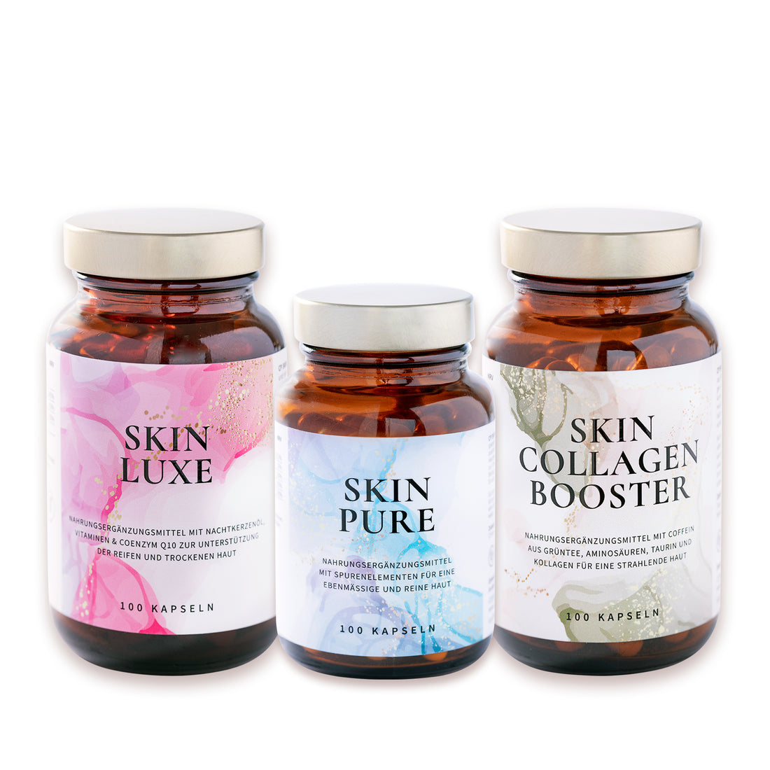 CP Skin Supplement Bundle mit Skin Luxe, Skin Pure und Skin Collagen Booster